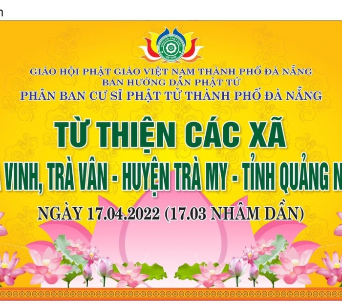 Phân ban cư sĩ Phật tử Tp Đà nẵng trao quà thiện nguyện đến các bà nghèo dân tộc Miền núi Trà  My, Trà Vân